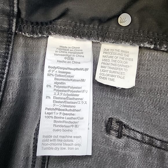 Madewell Jeans Womens 32 Black Sea 9" Mid-Rise Skinny Distressed Casual Stretch - Picture 15 of 16